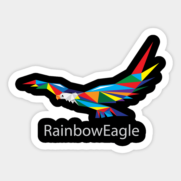 Rainbow Eagle Sticker by martinussumbaji